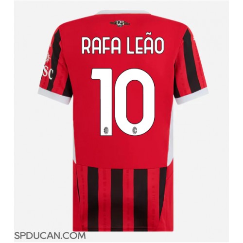 Zenski Nogometni Dres AC Milan Rafael Leao #10 Domaci 2024-25 Kratak Rukav